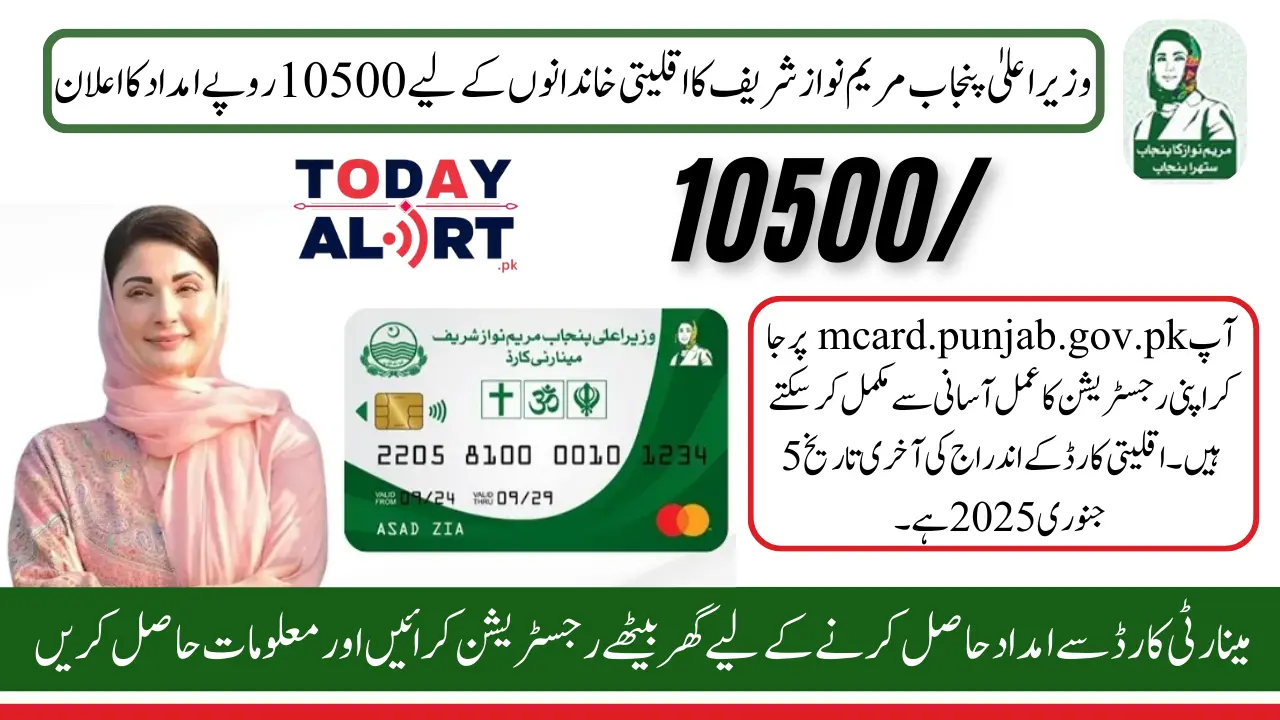 CM Maryam Nawaz Provides Quarterly Financial Assistance of Rs. 10,500 to 50,000 deserving families through CM Minority Card