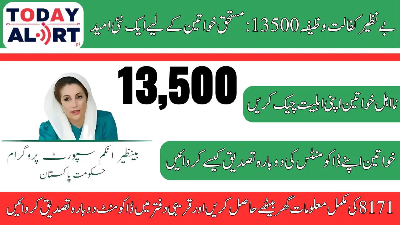 Benazir Kafalat New Stipend 13500 Documents Re-Verification Process Explained